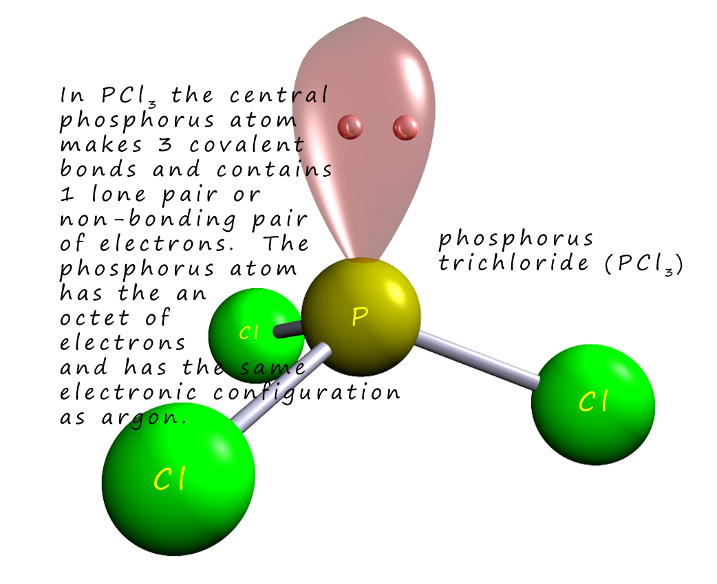 3d model of phosphorus trichloride